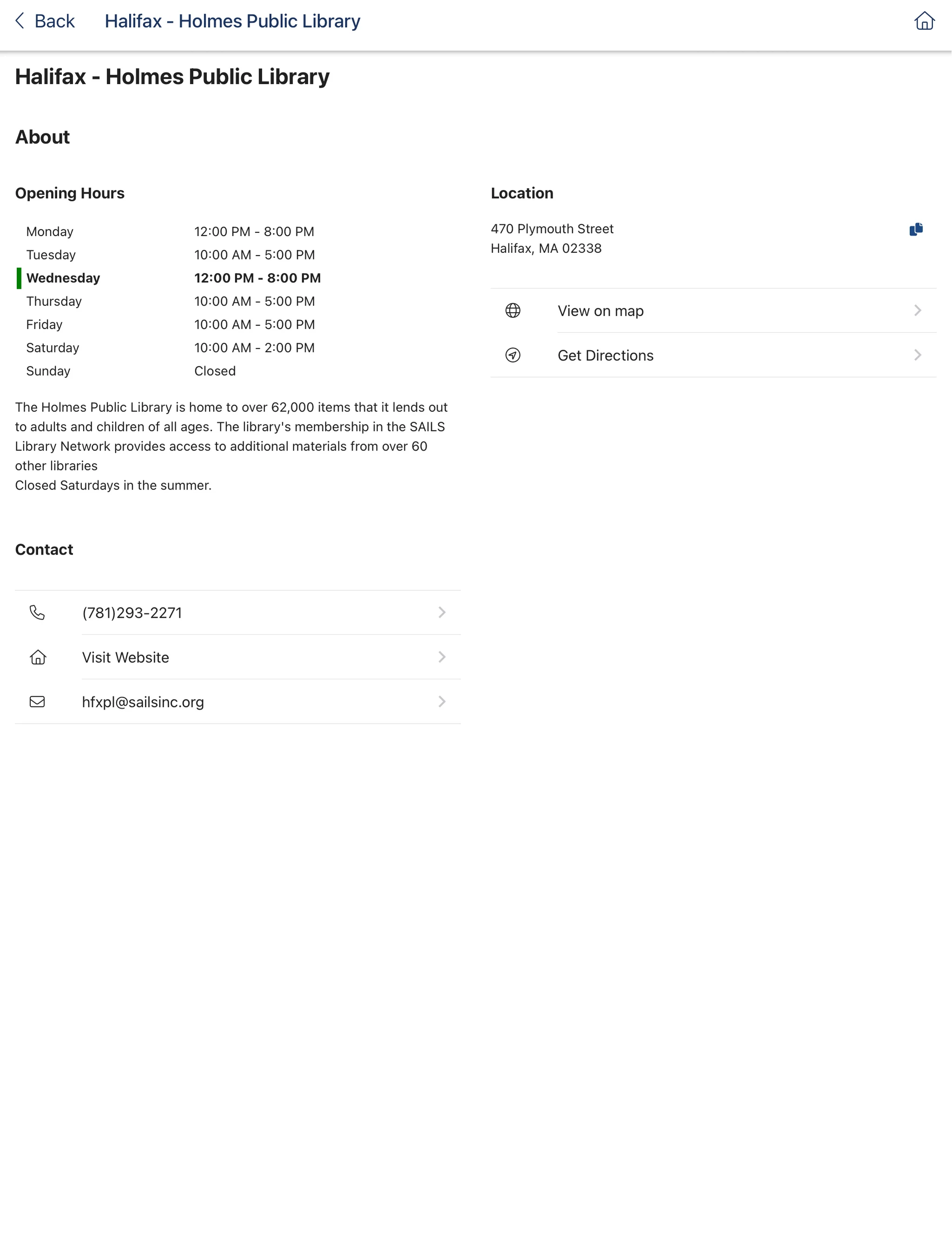 SAILS Mobile screenshot